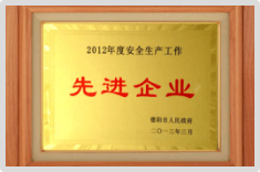 安全生產(chǎn)先進企業(yè)2013